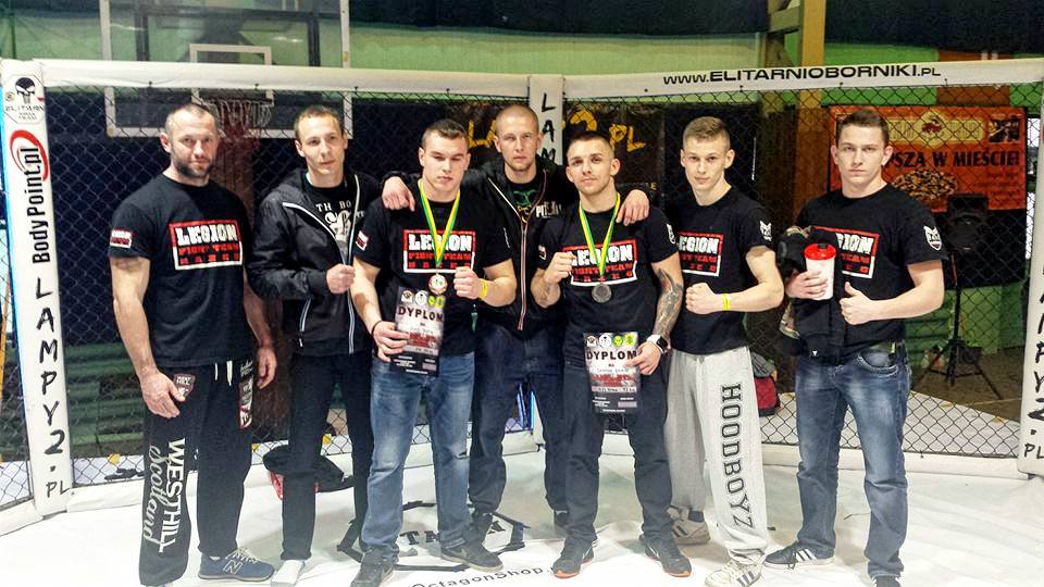 Legion Fight Team Brzeg.  Brzescy wojownicy na zawodach w Obornikach Śląskich