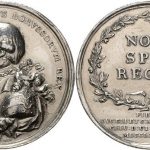 Medal hołdowniczy króla pruskiego Fryderyka Wilhelma II, 1786 r.(awers i rewers)