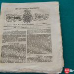 Numer Nowego Dziennika Wrocławskiego z 4.11. 1822 r 