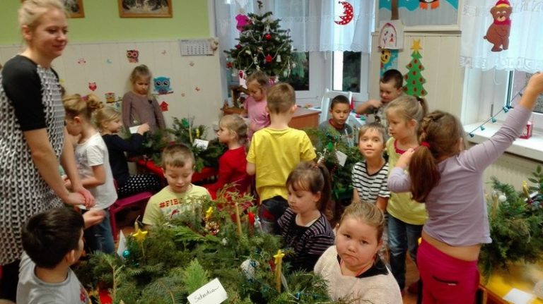 Stroiki Świąteczne w Przedszkolu w Kościerzycach