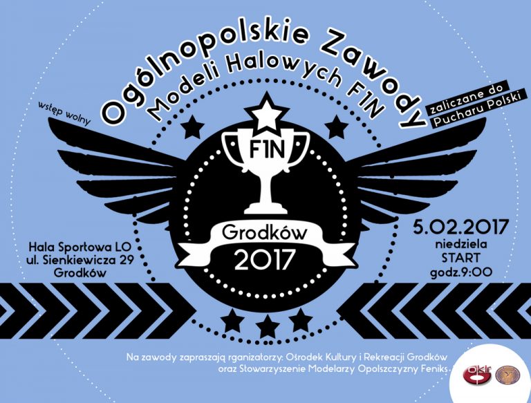 Ogólnopolskie zawody Modeli Halowych F1N w Grodkowie