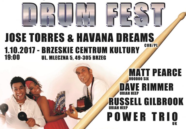 26. Międzynarodowy Festiwal Drum Fest. Dwa koncerty w Brzegu