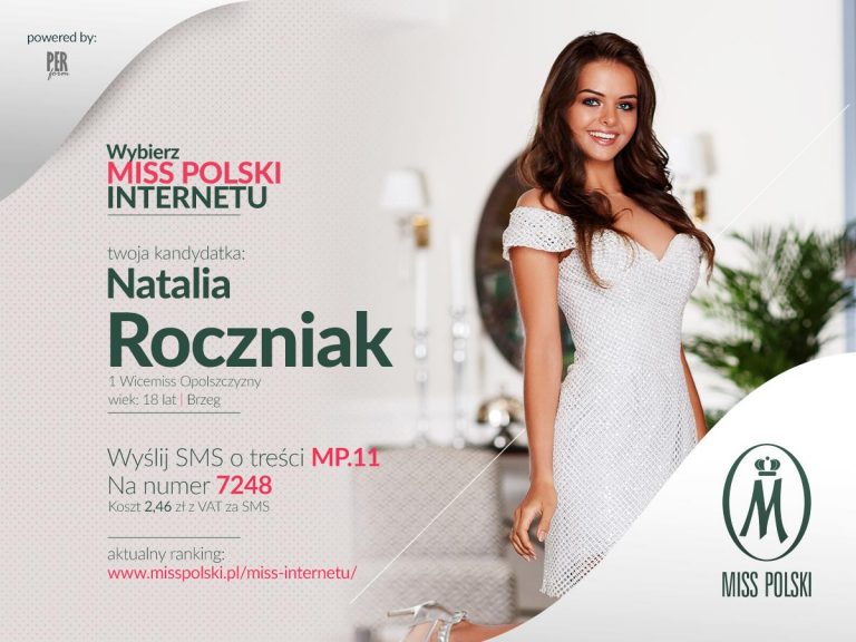 Internauci wybierają Miss Polski. Głosujemy na Natalię Roczniak!