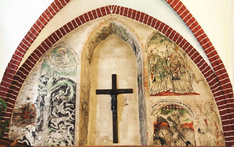 Mój Brzeg: Kościół św. Mikołaja – średniowieczne freski z zakrystii