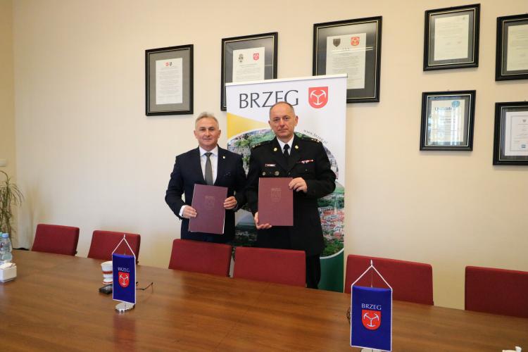 Porozumienie między Gminą Brzeg a Komendą Powiatową Państwowej Straży Pożarnej