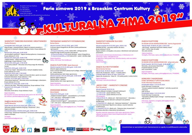 Rusza akcja „Kulturalna Zima 2019”