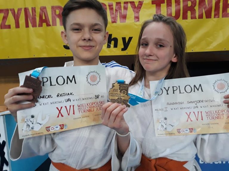 Dwa medale młodych judoków ze Skarbimierza na XVI Wielkopolskim Międzynarodowym Turnieju