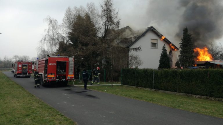 Pożar budynku gospodarczego i domu w Zielęcicach