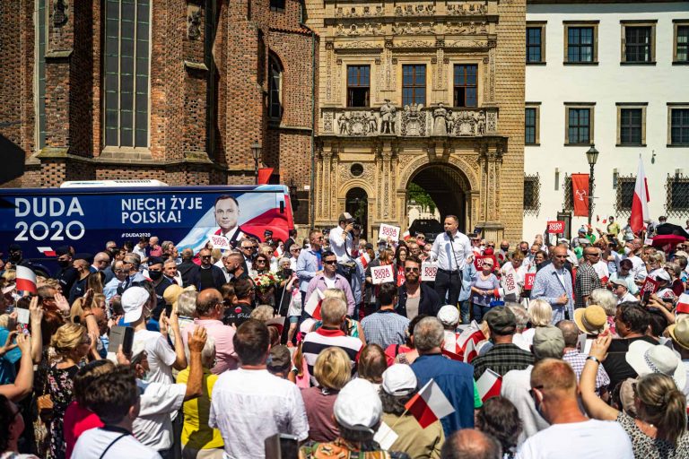 Prezydent Andrzej Duda w Brzegu: mówił o pięknych dziejach miasta, Wydarzeniach Brzeskich z 1966 roku oraz o LGBT [fotorelacja]