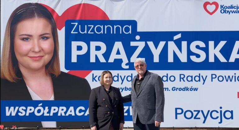 Zuzanna Prążyńska i Dariusz Gajewski (fot. zrzut ekranu, źródło: facebook - Darek Gajewski)